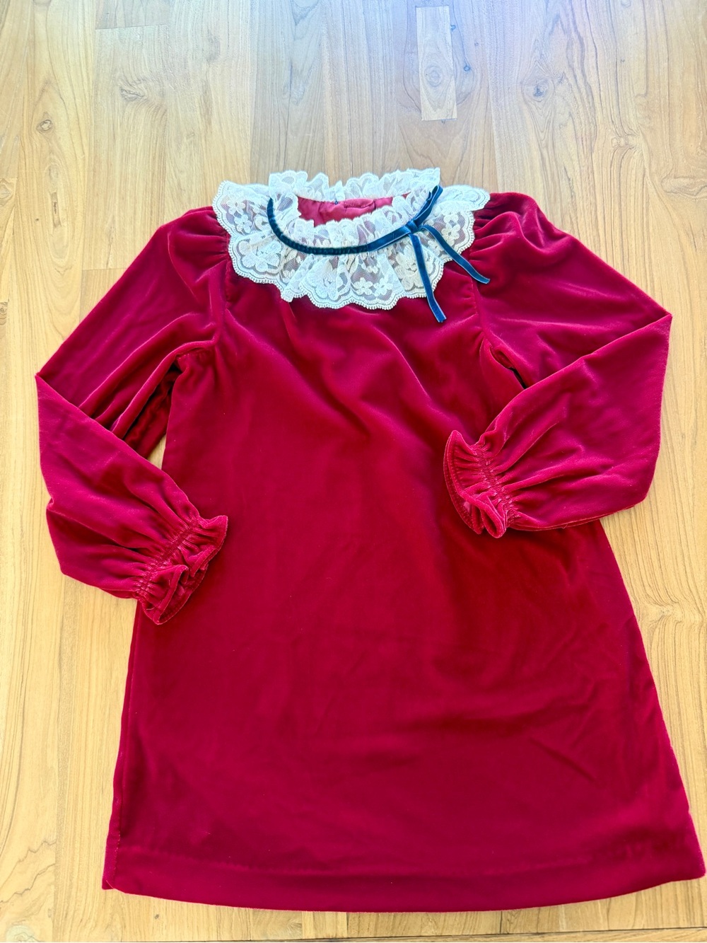 ♥️ Janie and Jack The Velvet Lace Collar
Dress Size 4